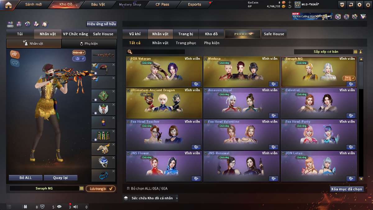 shop acc cf uy tin gia re